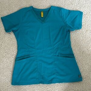 Wink Teal Scrub Tops